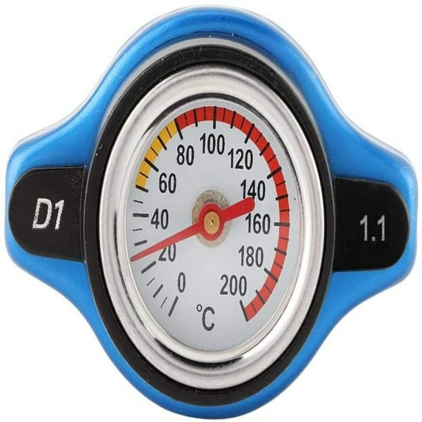 Water Temp Gauge Small Head 0.9BAR for Cars SUV Car Thermost Radiator Cap Cover 